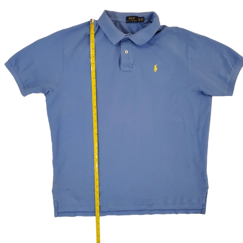 Ralph Lauren Polo Men's Blue Pony Logo Short Sleeve Polo‎ Shirt XL